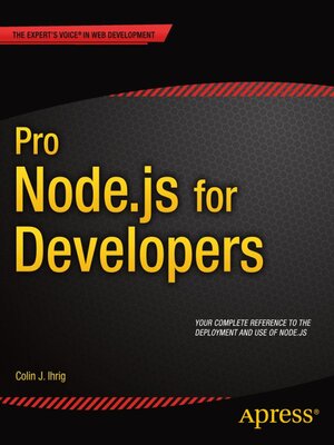 cover image of Pro Node.js for Developers